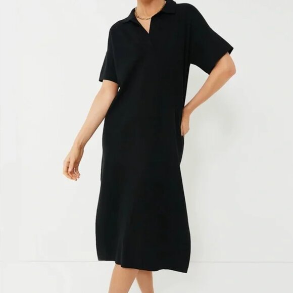 Black Channing Polo Midi Dress - Picture 2 of 7